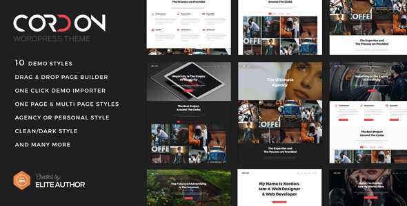 Cordon v1.0 - Responsive One Page & Multi Page Portfolio Theme