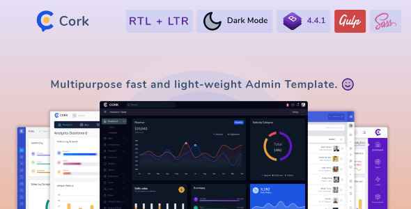Cork v1.7.5 - Responsive Admin Dashboard Template