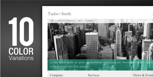 Corporate - A clean business Themeforest HTML template