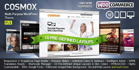 COSMOX - Themeforest Multipurpose WordPress Theme