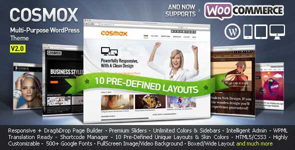 COSMOX v2.0 - Themeforest Multipurpose WordPress Theme