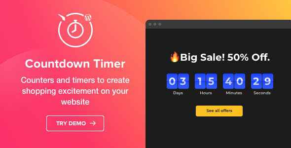 Countdown Timer v1.2.0 - WordPress Countdown Timer plugin