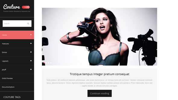 Couture - YouJoomla Fashion & Style Joomla Template