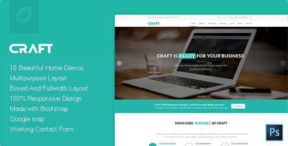 Craft - Multipurpose & Responsive HTML Theme