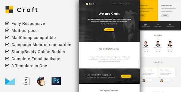 Craft v1.2 - Complete Email Package - Responsive Templates + Builder