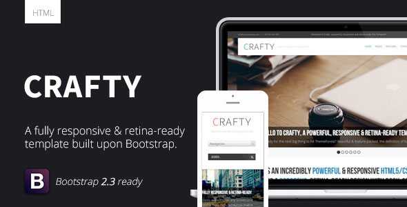 Crafty - Responsive Retina-ready HTML Template