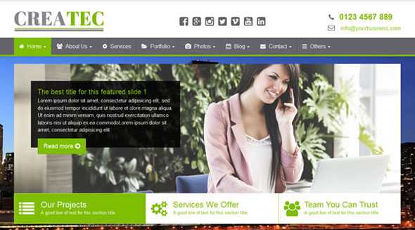 CreaTec - Business Website Template