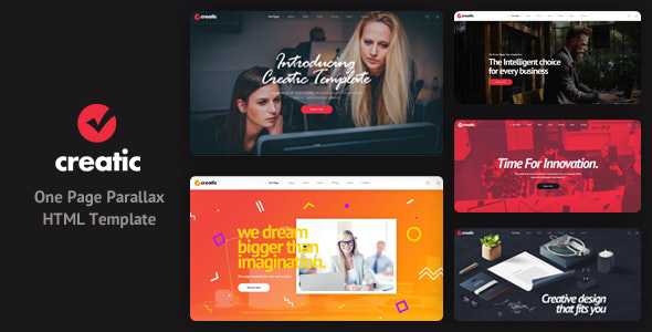 Creatic v1.0 - One Page Parallax HTML Template