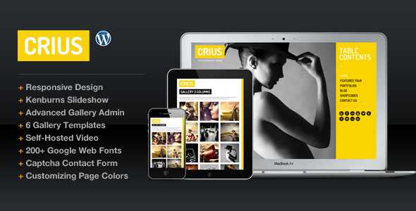 Crius Responsive Photography Portfolio Themeforest