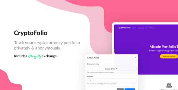 CryptoFolio - Cryptocurrency Portfolio Tracker & Exchange