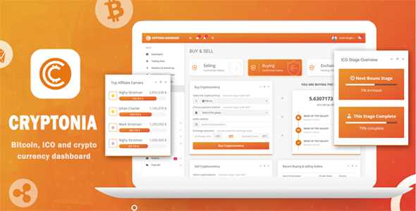 Cryptonia - Bitcoin, ICO and Cryptocurrency Dashboard