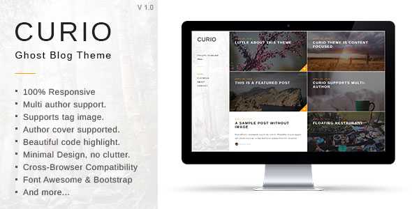 Curio - Responsive Minimal Ghost Theme