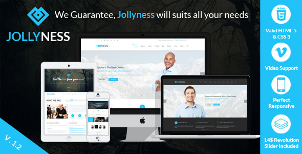 Jollyness - Multi Purpose HTML5 Website Template