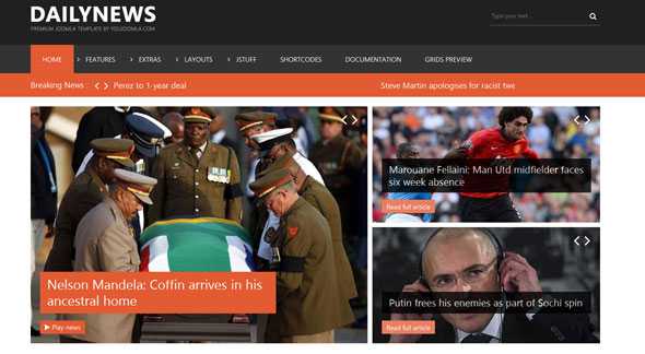 DailyNews - YouJoomla News Joomla Template