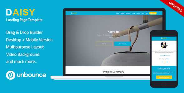 Daisy v1.0 - Unbounce Onepage Template