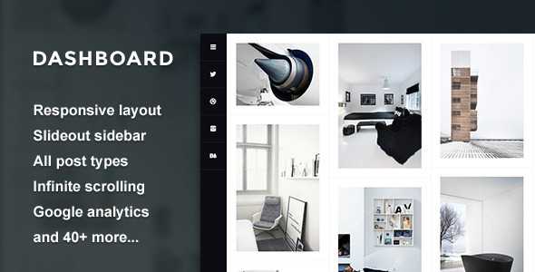 Dashboard - Responsive Fullscreen Tumblr Theme
