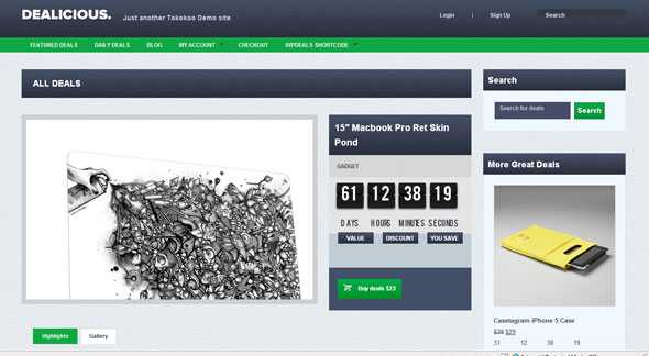 Dealicious Tokokoo WordPress Deals Themes