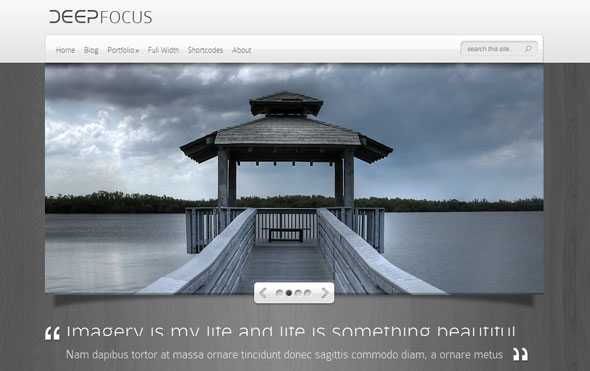 DeepFocus Photography ElegantThemes WordPress Theme