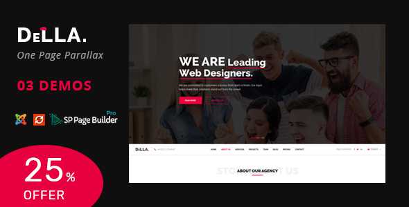 Della v1.0 - One Page Joomla Template for Digital Agency