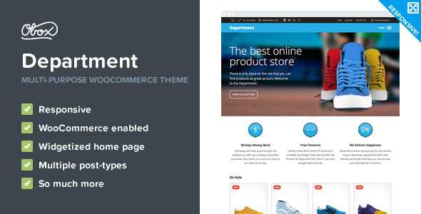 Department - Themeforest Multi-Purpose eCommerce Theme