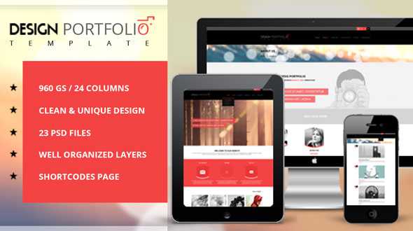 Design Portfolio – Responsive HTML Theme