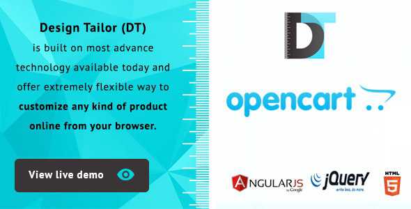 Design Tailor v1.0.1 - Custom Product Designer Plugin Opencart