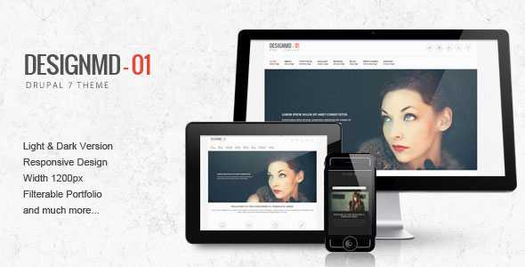 Designmd 01 - Responsive Drupal 7 Themeforest Theme