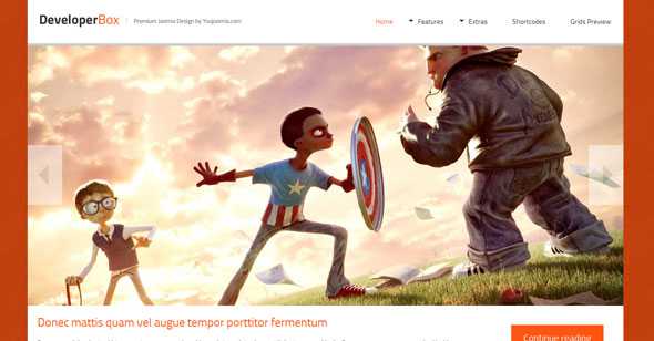 DeveloperBox YooJoomla Responsive Portfolio Template