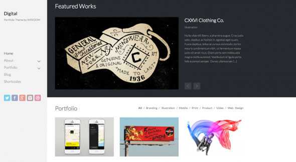 Digital - Creativemarket Portfolio Theme