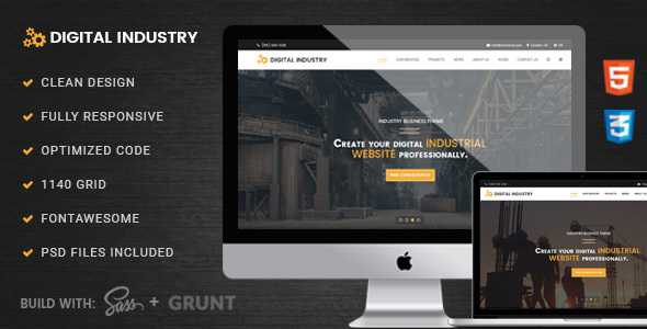 Digital Industry - Industrial Business Joomla Template