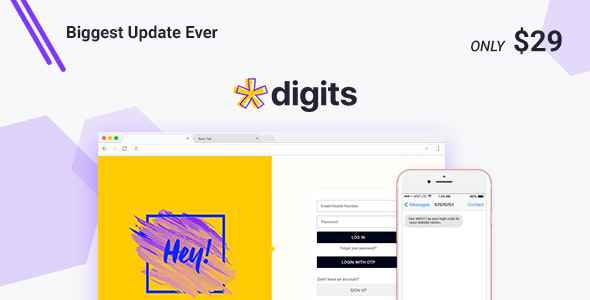 Digits v7.3.2.3 - WordPress Mobile Number Signup and Login
