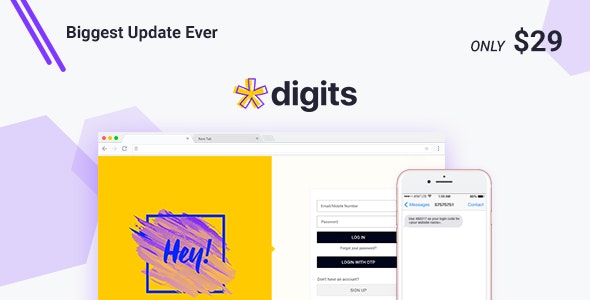 Digits v8.6.3.1 - WordPress Mobile Number Signup and Login