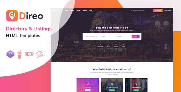 Direo - Directory & Listing HTML Template