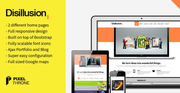 Disillusion - Themeforest One Page Responsive Portfolio