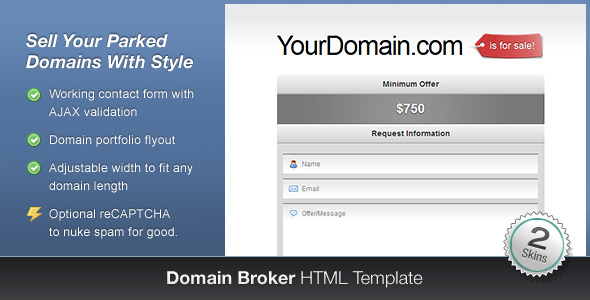 Domain Broker - Themeforest HTML
