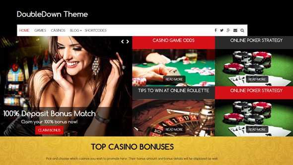 DoubleDown Theme v1.0.3 - Casino Wordpress Theme