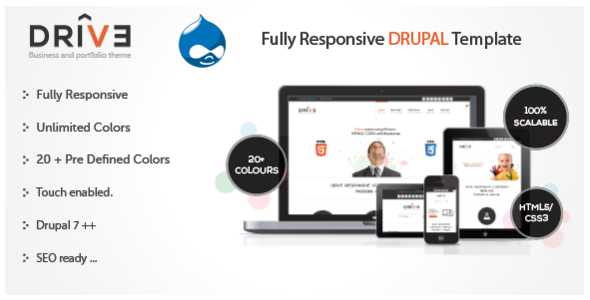 Drive - Responsive Themeforest Drupal Theme