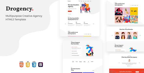 Drogency v1.0 - Multipurpose Creative Agency HTML5 Template