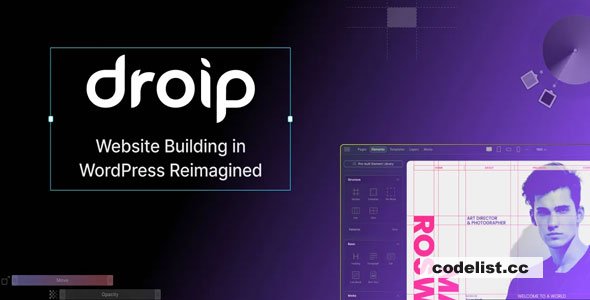 Droip v2.2.1 - No-Code website builder for WordPress