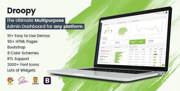 Droopy v1.0 - Multipurpose Bootstrap Admin Dashboard Template + UI Kit