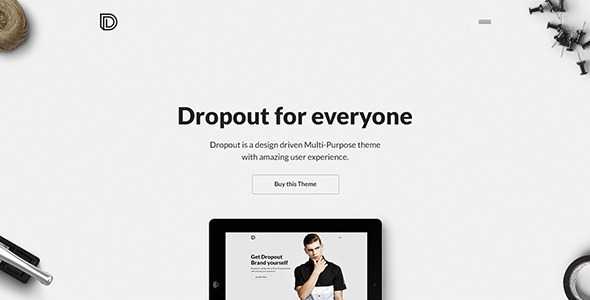 Dropout - Agency | Freelancer | Portfolio PSD