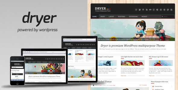 Dryer v2.6.1 - Multipurpose WordPress Theme
