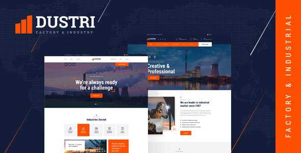 Dustri v1.0 - Factory & Industrial PSD Template