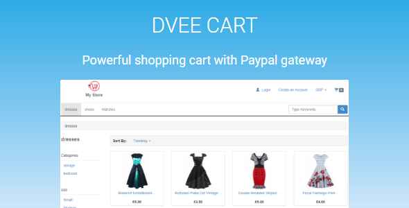 Dvee Cart - E-commerce with Paypal