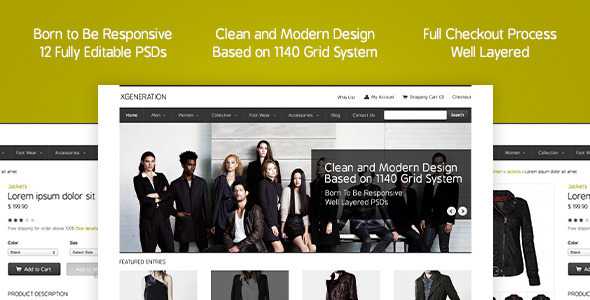 E-commerce PSD Template