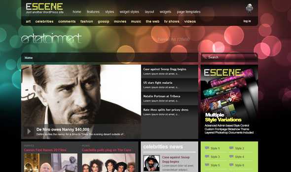 E-Scene - JoomlaXTC Wordpress Theme