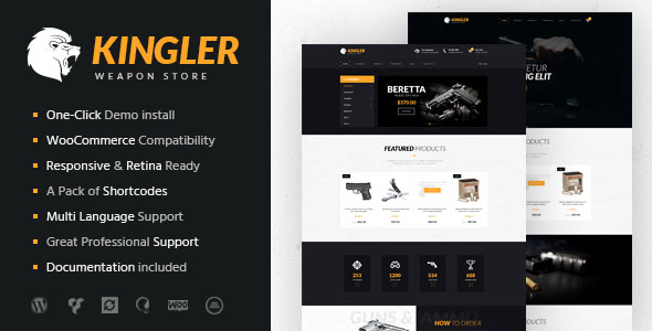 KINGLER - WEAPON STORE & GUN TRAINING THEME