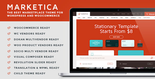 MARKETICA V3.0.2 - MARKETPLACE WORDPRESS THEME