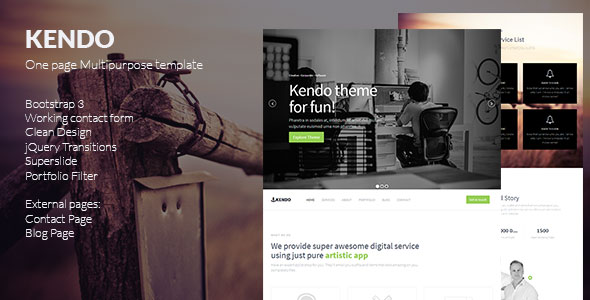 Kendo - Themeforest Creative Multipurpose Template