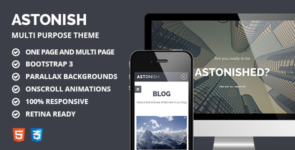 Astonish - Multipurpose Responsive Parallax Theme